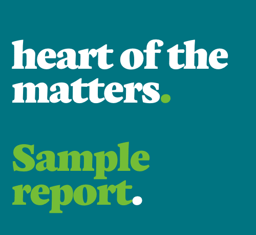Sample Report: Heart of the Matters